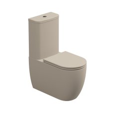 WC kombi Like, rimless, sabbia matné, včetně sedátka, LKSETMBL034