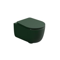 WC závěsné Hit, rimless, smeraldo matný, zadní odpad, HIWCSO036FI
