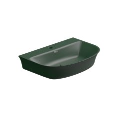 Umyvadlo Flut BW 65 keramické, smeraldo matné, 65x48 cm, FLLAVBW65036