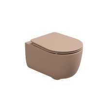 WC závěsné Hit, rimless, cipria matný, zadní odpad, HIWCSO032FI