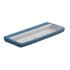 Umyvadlo Brio 105 keramické, dvoubarevné, 105x45 cm, BRLAV105BI000027