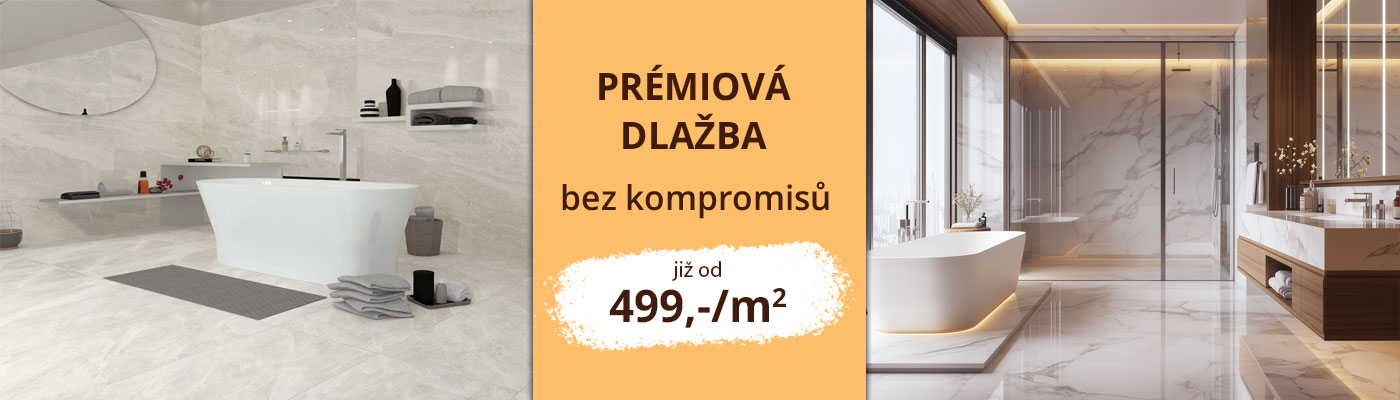 Prémiová dlažba bez kompromisů již od 549 Kč/m Prémiová dlažba bez kompromisů již od 549 Kč/m