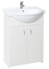 Multi Simple skříňka s umyvadlem 55,5x42,4 cm SIMPLE55WH