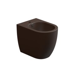 Bidet stojící Like, keramický, cacao matný, s otvorem pro baterii, LKBI01035FI