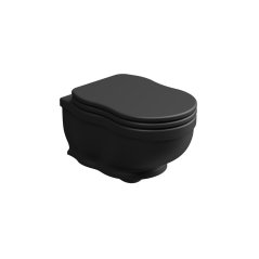 WC závěsné Time, keramické, černé matné, TIWCSO003FI