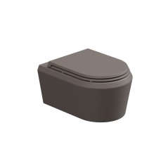 WC závěsné Cruise, rimless, tortora matné, zadní odpad, CRWCSO029