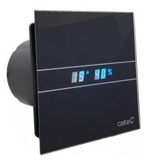 Axiální ventilátory na zeď či do stropu E100 GBTH, HYGRO, s časovačem, sklo černé Axiální ventilátory na zeď či do stropu E100 GBTH, HYGRO, s časovačem, sklo černé