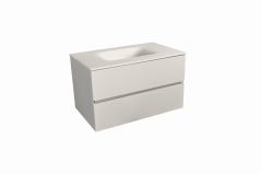 Naturel Verona koupelnová skříňka s bílým matným umyvadlem 66x51,2x52,5 cm bílá mat VERONA66BMBM