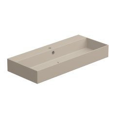 Umyvadlo Zenith BW 102 hranaté, keramické, sabbia matné, 102x46 cm, ZELAVBW102034