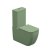 WC kombi Brio,  rimless, salvia matné, včetně sedátka, BRSETMBL031