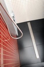 nerezový sprchový kanálek MANUS ONDA GM018  s roštem, 1250x130x55 mm