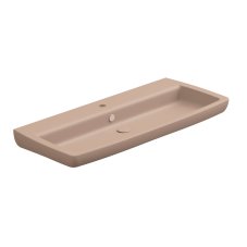 Umyvadlo Brio 105 keramické, cipria matné, 105x45 cm, BRLAV105032