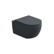 WC závěsné Like,  rimless, ebano matné, zadní odpad, LKWCSO028FI