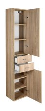 skříňka vysoká ZOJA/KERAMIA FRESH 51222 35x184x29cm, dub platin