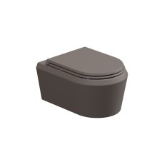 WC závěsné Cruise, rimless, tortora matné, zadní odpad, CRWCSO029