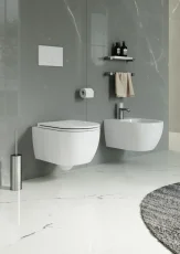WC závěsné Like,  rimless, denim matné, zadní odpad, LKWCSO027FI