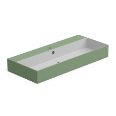 Umyvadlo Zenith BW 102 hranaté, keramické, salvia matné, 102x46 cm, ZELAVBW102031