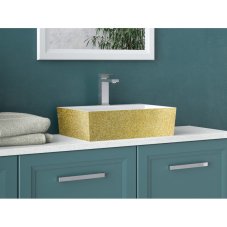 Umyvadlo na desku VERA GLAM - zlatá Umyvadlo na desku VERA GLAM - zlatá