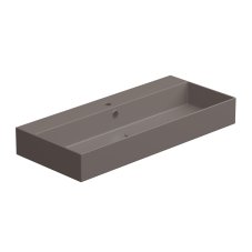 Umyvadlo Zenith BW 102 hranaté, keramické, tortora matné, 102x46 cm, ZELAVBW102029
