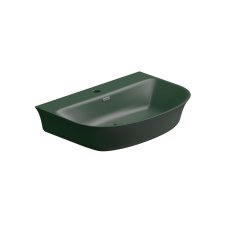 Umyvadlo Flut BW 65 keramické, smeraldo matné, 65x48 cm, FLLAVBW65036