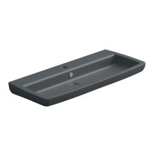 Umyvadlo Brio 105 keramické, ebano matné, 105x45 cm, BRLAV105028