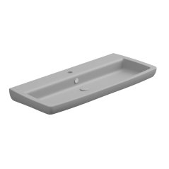 Umyvadlo Brio 105 keramické, perla matné, 105x45 cm, BRLAV105033
