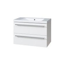 Koupelnová skříňka BINO  s umyvadlem z litého mramoru 81 cm, CN661M