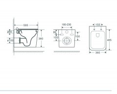 Závěsné WC ORLO II. RIMLESS se SLIM sedátkem Soft-close