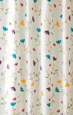 Sprchový závěs 180x200cm, polyester, květovaný