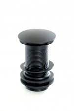 Výpusť CLICK-CLACK pro umyvadla bez přepadu BLACK