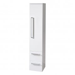Koupelnová skříňka BINO vysoká 163 cm, pravá, bílá CN668