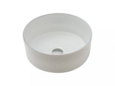 Umyvadlo na desku Circle Basin, skleněné, kulaté, bílé, CP950CIR-M16