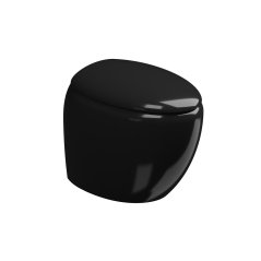 WC mísa stojící Touch, rimless , keramická, černá lekslá TOWC01SC002FI