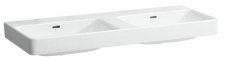 Dvojumyvadlo Laufen Pro S 130x46 cm bez otvoru pro baterii H8149680001091