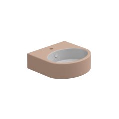 Umyvadlo Like 45BW keramické, dvoubarevné, 45x44 cm, LKLAVBW45BI000032