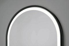Zrcadlo s LED osvětlením ERFURT BLACK