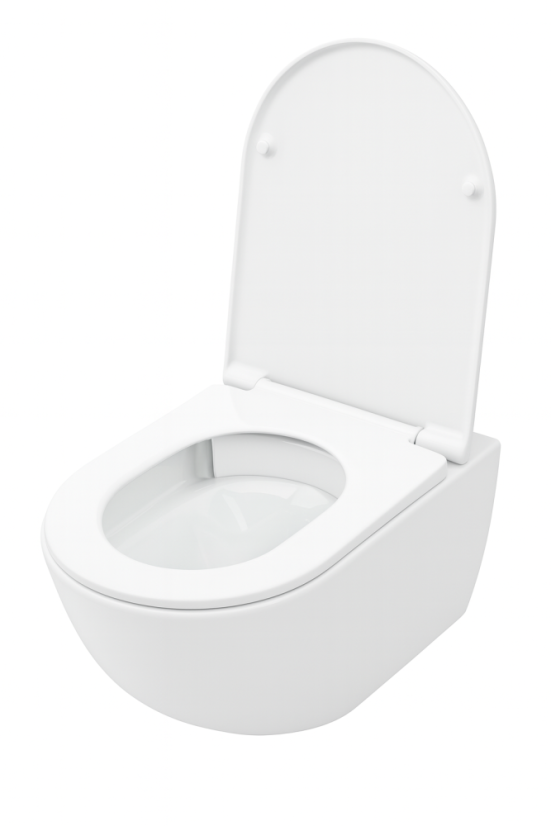 WC závěsné Sanivel Ultra Flush, rimless, keramické, bílé lesklé,  SANI018