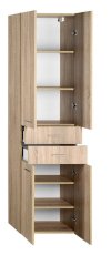 skříňka ZOJA/KERAMIA FRESH 51296 vysoká se zásuvkami 50x184x29cm, dub platin