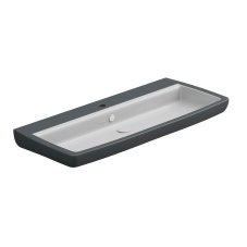 Umyvadlo Brio 105 keramické, dvoubarevné, 105x45 cm, BRLAV105BI000028