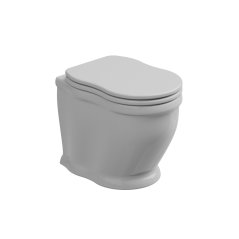 WC mísa stojící Time, rimless, keramická, bílá lesklá, TIWC01000FI