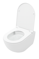 WC závěsné Sanivel Ultra Flush, rimless, keramické, bílé lesklé, SANI018