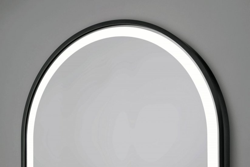 Zrcadlo s LED osvětlením ERFURT BLACK
