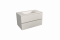 Naturel Verona koupelnová skříňka s bílým matným umyvadlem 66x51,2x52,5 cm bílá mat VERONA66BMBM