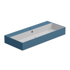 Umyvadlo Zenith BW 102 hranaté, keramické, dvoubarevné, 102x46 cm, ZELAVBW102BI000027