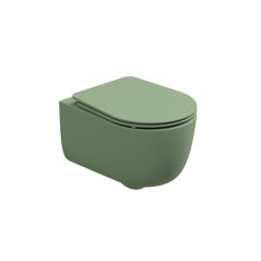 WC závěsné Hit, rimless, salvia matný, zadní odpad, HIWCSO031FI