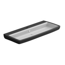Umyvadlo Brio 105 keramické, dvoubarevné, 105x45 cm, BRLAV105BI000003