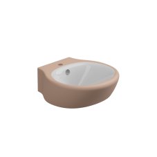 Umyvadlo Touch, keramické, dvoubarevné, 47x49,5 cm, TOLAV47BI000032