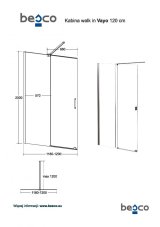 Walk-in sprchový kout VAYO