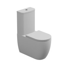 WC kombi Like, rimless, bílé matné, včetně sedátka, LKSETMBL001