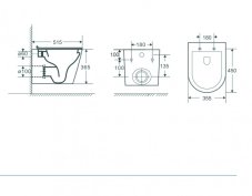 Závěsné WC OVALE BASSO RIMLESS se SLIM sedátkem Soft-close